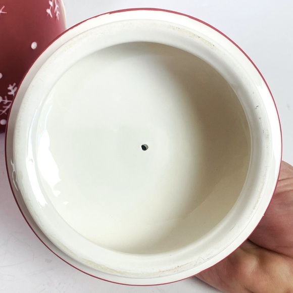 Hallmark Holiday Snowman Cookie Jar Canister 9.5” x 6.5” - Picture 6 of 8